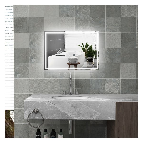 Badkamerspiegellamp - Lumière - LED-verlichting – IP44 - zilver