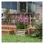 Moestuinbak - Outdoor Life - Verhoogd - Metaal - Grijs