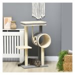 Kattenpaal - DeluxePets - Kattenhol - Ligplanken - Grijs