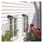 Overkapping - Sunblock - Polycarbonaat - Puntdak - Wit
