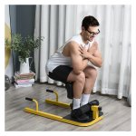 Kniebuigtrainer - PowerFit - Verstelbaar tot 120 kg - Staal in Geel