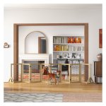 Hondenhek - FlexiDog - Opvouwbaar - Hout - Naturel