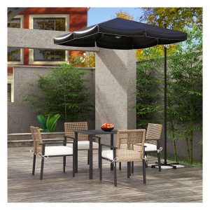 Tuinmeubelset - Outdoor Living - Loungeset - 5-delig - Bruin