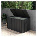 Opbergbox - Tuinier - Met gasdrukveren - Donkergrijs