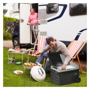 Koelbox – SpaceCool - 40 liter - LED-verlichting - grijs