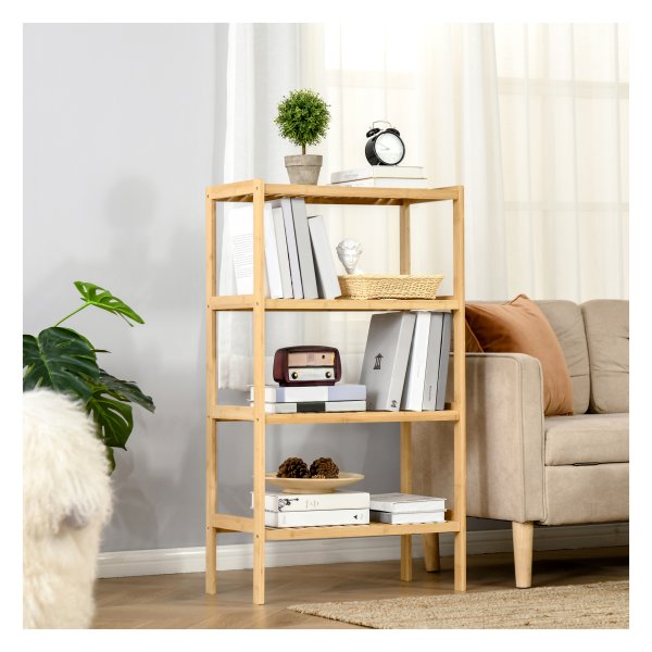 Boekenkast - Industrieel  - Bamboe