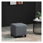 Zithocker - Trendy Living - Houten poten - Grijs
