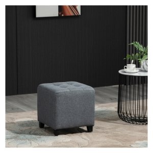 Zithocker - Trendy Living - Houten poten - Grijs
