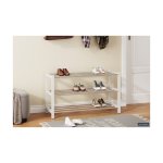 Schoenenrek 'Sam' Wit, Metaal verchroomd en gespoten