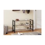 Schoenenrek 'Sam' Zwart, Metaal verchroomd en gespoten