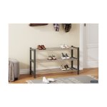 Schoenenrek 'Sam' Grijs, Metaal verchroomd en gespoten