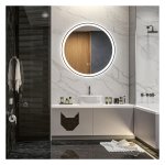 Led-spiegel - Glowtopia - Touchscreen - Anti-condens - Zwart