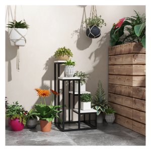 Plantenrek - Stijlvol Design - 4 Niveaus - Wit