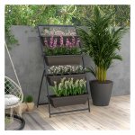 Plantenrek - GreenLife - 4 niveaus - gaten - bruin