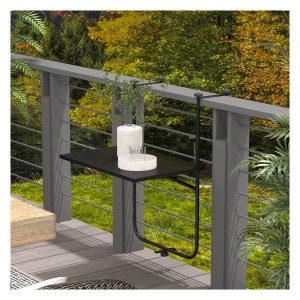 Hangtafel - Verstelbaar – Belastbaar - Zwart