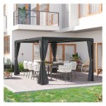 Terrasoverkapping - LuxeLife - Uitschuifbaar dak - Donkergrijs