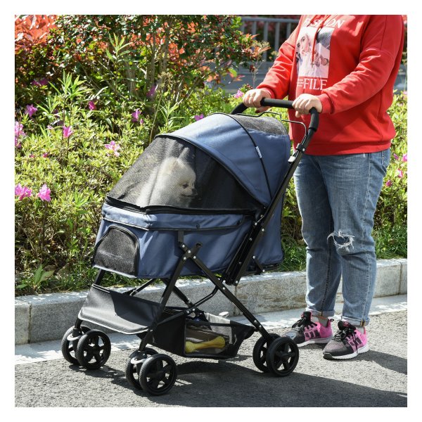 Huisdierenwagen - ComfortPets - Opvouwbaar - Lichtgewicht - Blauw