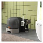 Kattenbak - LuxeCat - Kap - Uitneembare bakken - Grijs