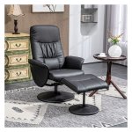 Relaxstoel - Luxe Comfort - Ligfunctie - Zwart
