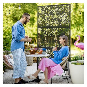 Tuinafscheiding – Ruimteverdeler - Stijlvol – Stevig - Zwart