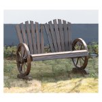 Tuinbank - Rustique Living - Massief hout - Donkerbruin