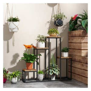 Bloemenrek - Stevig - Balkon/tuin - Lichtbruin