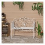 Tuinbank - Metalen bank - 2-zits - Wit