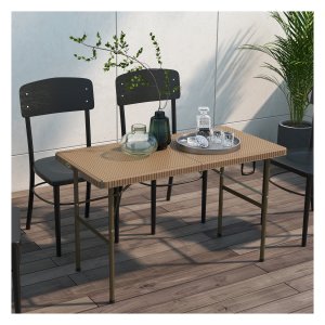 Campingtafel - TrendyCamp - Rotanuitstraling – Buffet - Bruin
