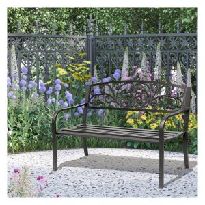 Tuinbank - Stijlvol design - Weerbestendig - Zwart