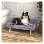 Hondenmand - Luxe Comfort - Rugleuning & Kussens - Grijs