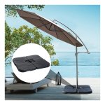 Parasolvoetstandaard - LuxeQuality - 4-delig - Zwart