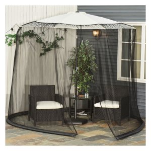 Muskietennet - OutdoorLife - Parasolbescherming - Muggenwerend - Zwart