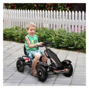 Kindergokart - Kettcar - Handremmen - Verstelbare zitting - Zwart