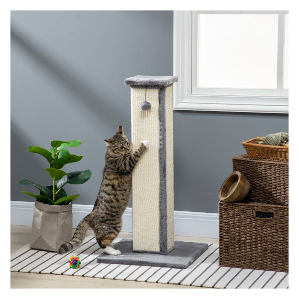 Krabmeubel - CatPalace - Sisal bekleding - Speelbal - Grijs/Crème
