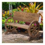 Tuinbank - Stijlvol Massief Hout - Armleuning - Grijs