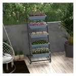 Plantenrek - GroenGlorie - Wielen - Stalen grey