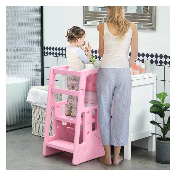 Leertoren – KidsPlay - Verstelbaar - Roze