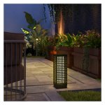 Tuinlamp – Rattan - Waterdicht – LED - Zwart