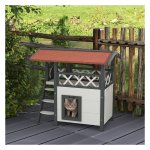Kattenhuis – DeluxeCats - Luxe ontwerp – Balkon - Wit