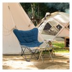 Campingstoel - Opvouwbaar - Modern design - blauw