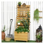 Klimrek - Groene Vingers - Tuinbak - Houten - Bruin