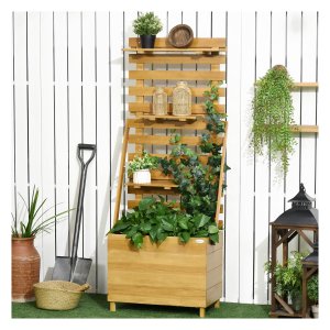 Klimrek - Groene Vingers - Tuinbak - Houten - Bruin