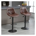 Barkrukken - DesignStoel - In hoogte verstelbaar – Draaibaar - Bruin