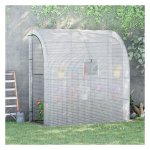 Tomatenkweekkas - Tomatentuin - Gaasvenster - Oprolbare deuren - Wit