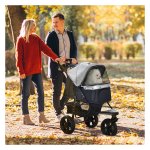 Huisdierenbuggy - ComfortRide - Inklapbaar – Grijs