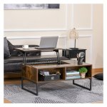 Salontafel – Inspiratiemeubel - In hoogte verstelbaar – Bruin