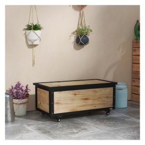 Opbergbox - Probox - Weerbestendig - Wielen - Natuurkleurig