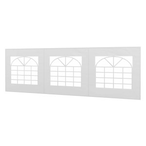 Vervangende wand voor bierpaviljoen of tuinpaviljoen- Waterdicht -Eenvoudige montage, 6 x 2 m - Wit