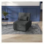 Slaapstoel - ComfortDreams - Verstelbare rugleuning - Grijs