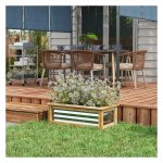 Plantenbak - GroenLeven - Verhoogd - Houten frame - Natuurlijk